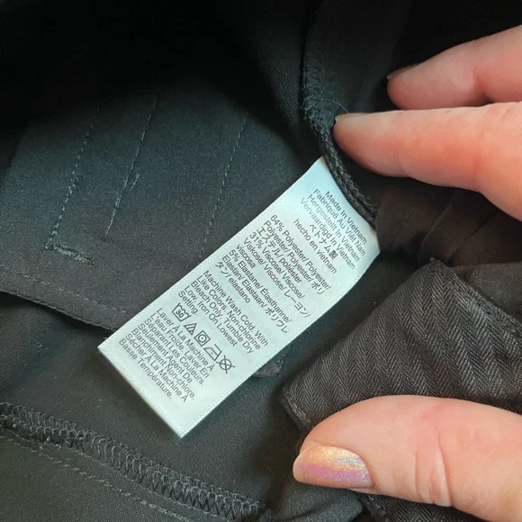 J.Crew Sydney Wide Leg Four Way Stretch Cropped Pants Black Size 12 - Picture 4 of 7